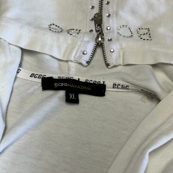 BCBG Y2k Embellished Zip Up Hoodie - Picture 4 of 9